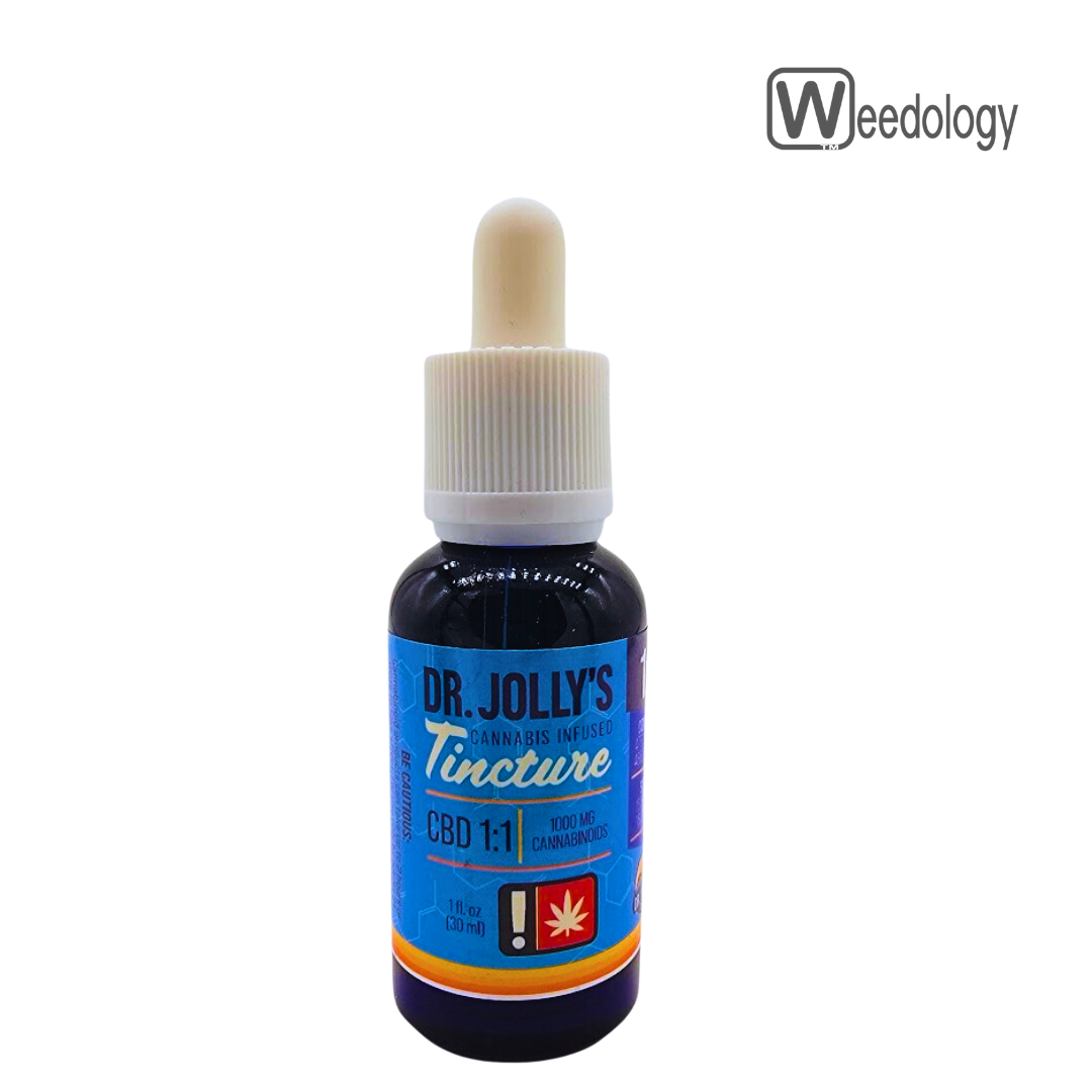 Photograph of product: Dr Jollys 1oz CBD 1:1 1,000mg Jolly Tincture