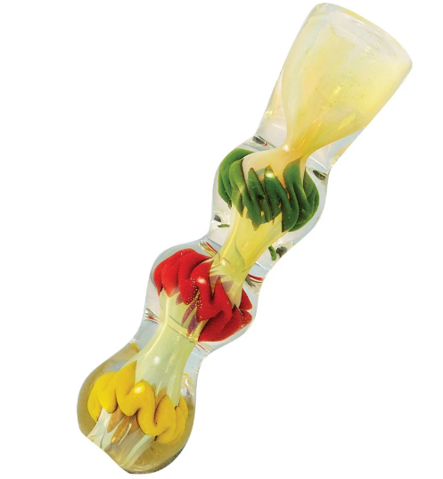 Photograph of product: Accessories - AFG - Wiggle Rasta Fumed Glass Chillum