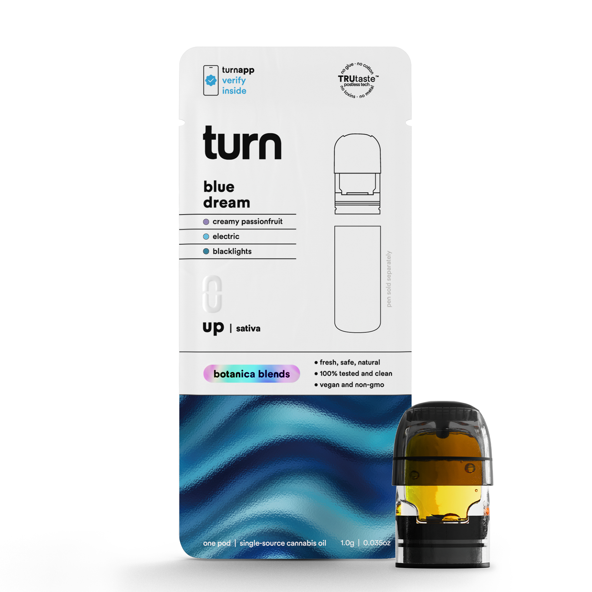 Photograph of product: Up - Blue Dream | Botanica Blends Pod | 1g
