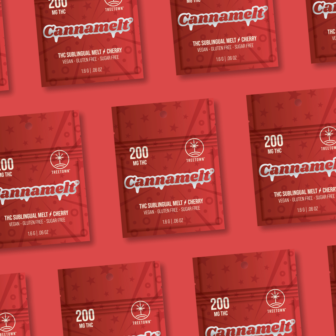 Photograph of product: Tree Town Cannamelts - Cherry - 200MG
