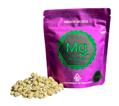 Photograph of product: Micro Greenz - Flower - Banana OG x Churro - 3.5G