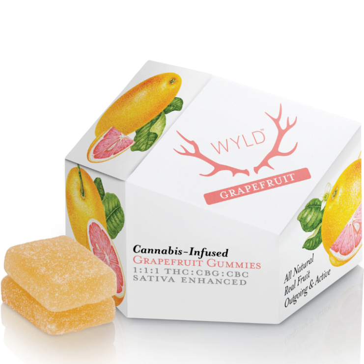 Photograph of product: Wyld 1:1: apefruit (100mg Thc / 100mg Cbg / 100mg Cbc)