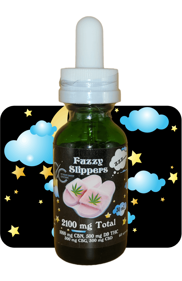 Photograph of Product: Veterans Choice | Fuzzy Slippers | Tincture | 500mg