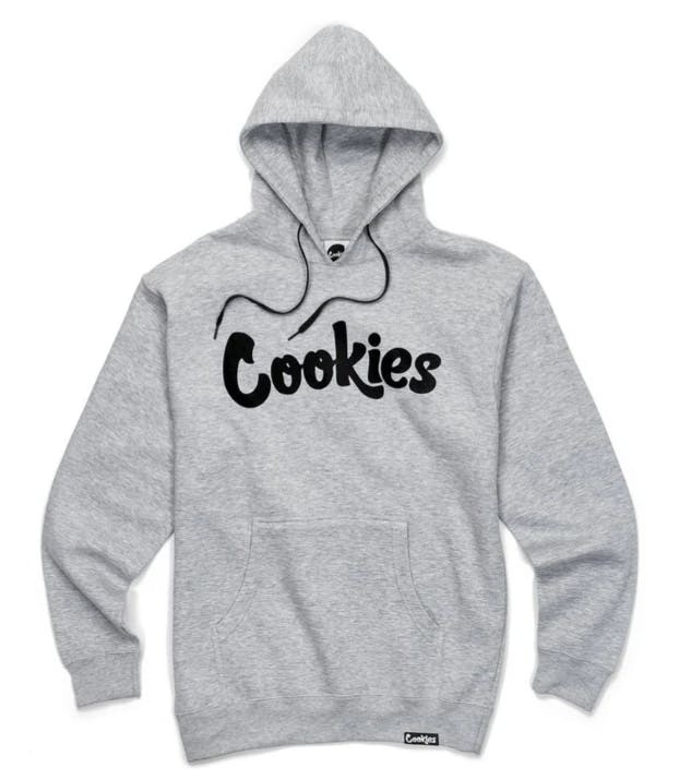 Photograph of product: Cookies - Original Mint Logo - Hoodie - Heather Grey/Black