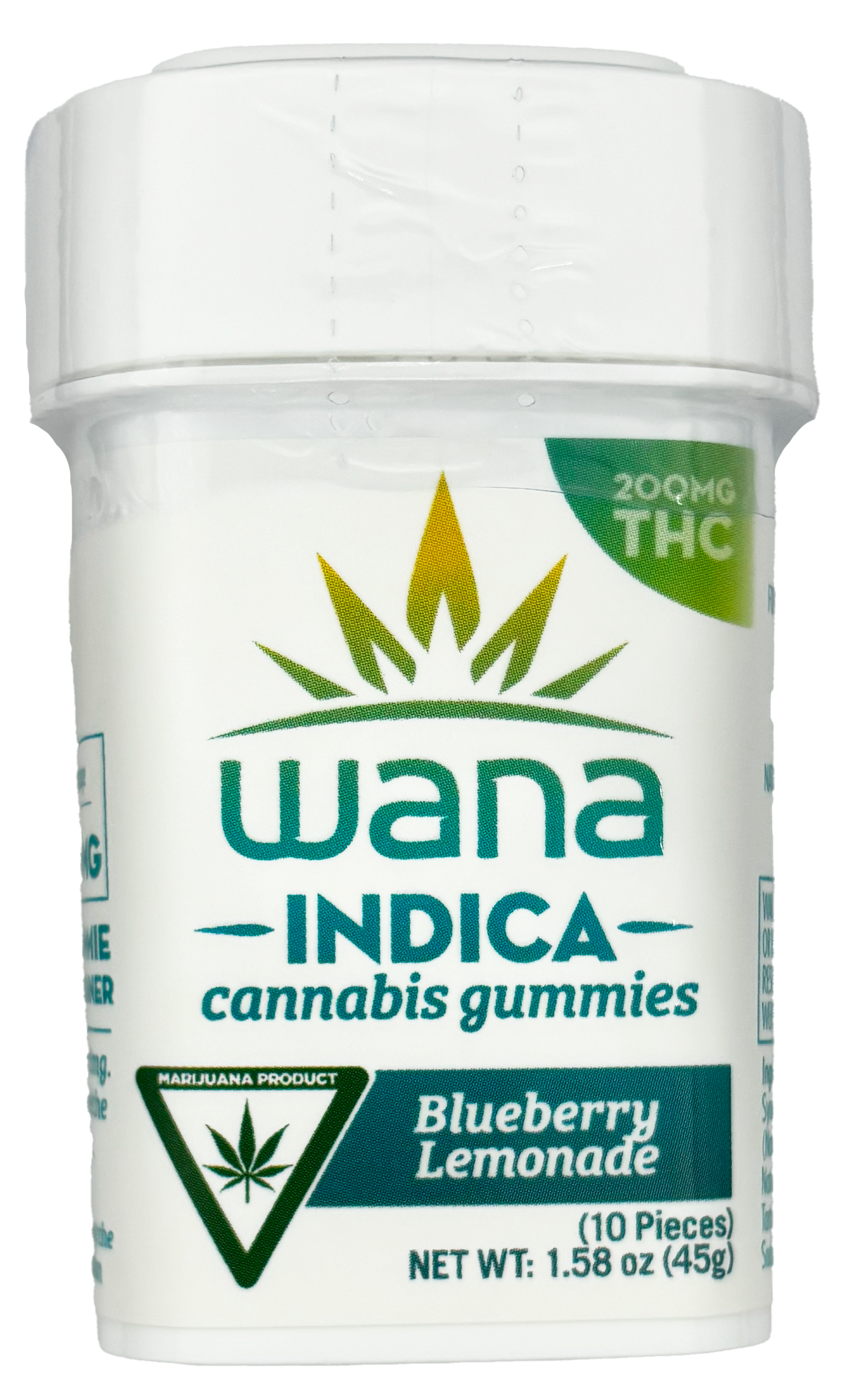 Photograph of product: Wana | Blueberry Lemonade | Gummy Edible | 200mg THC