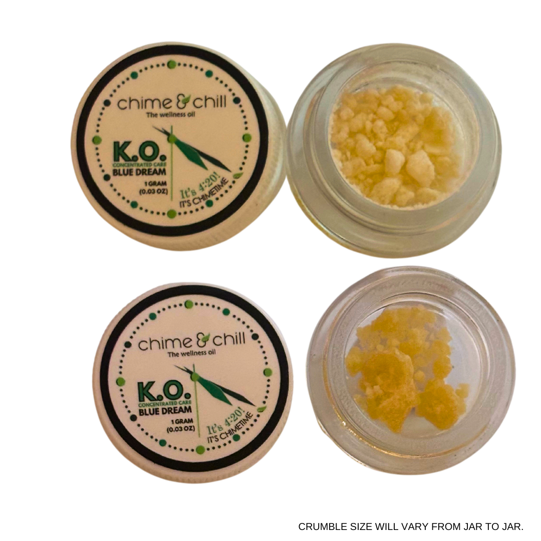 Photograph of Product: Chime and Chill | Crumble - KO Blue Dream | CBD Concentrate