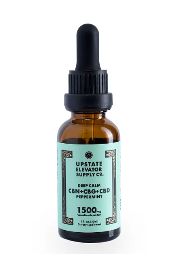 Photograph of product: Deep Calm CBN+CBG+CBD Peppermint Hemp Extract | CBD Tincture | 1500mg