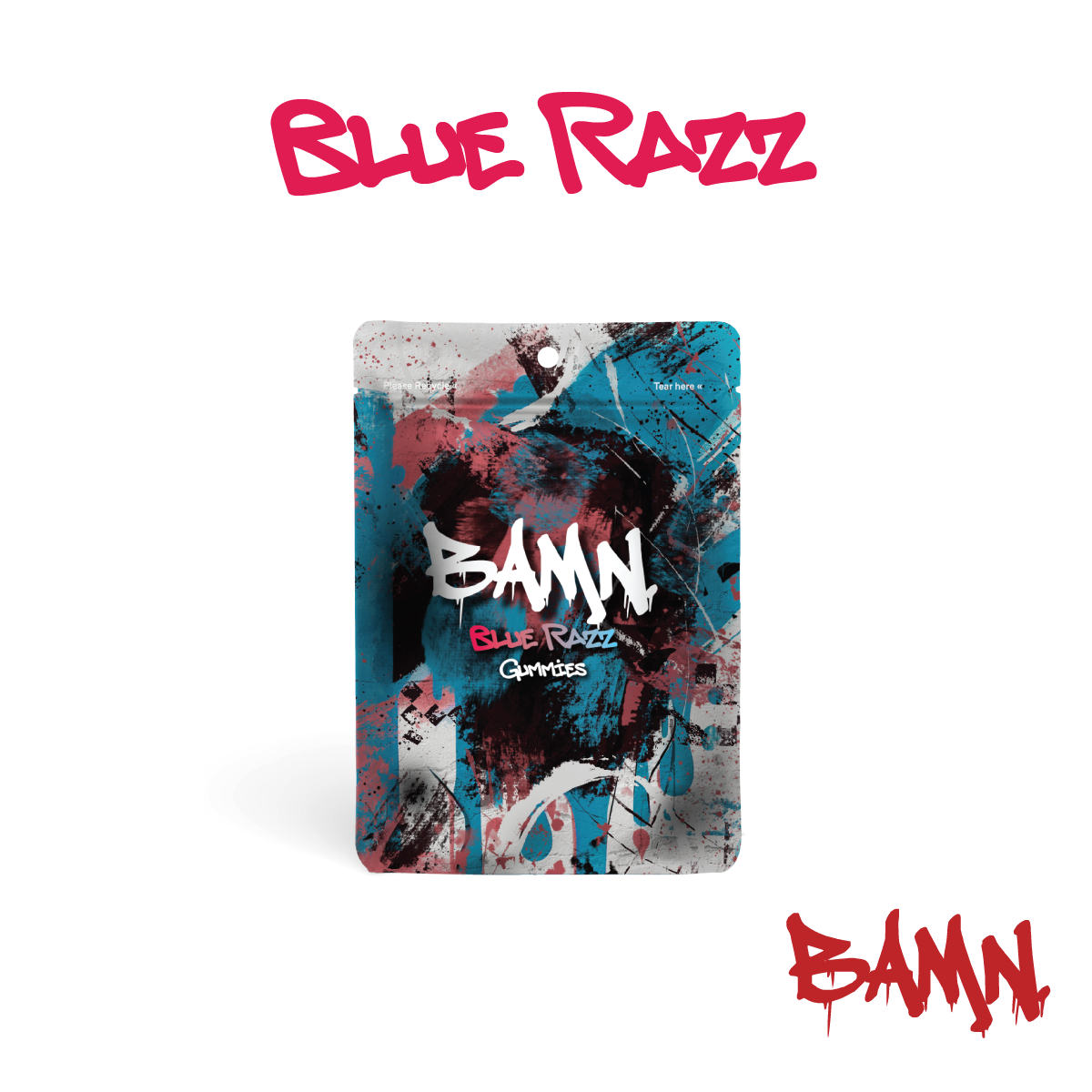 Photograph of product: BAMN Blue Razz Gummies | 200mg