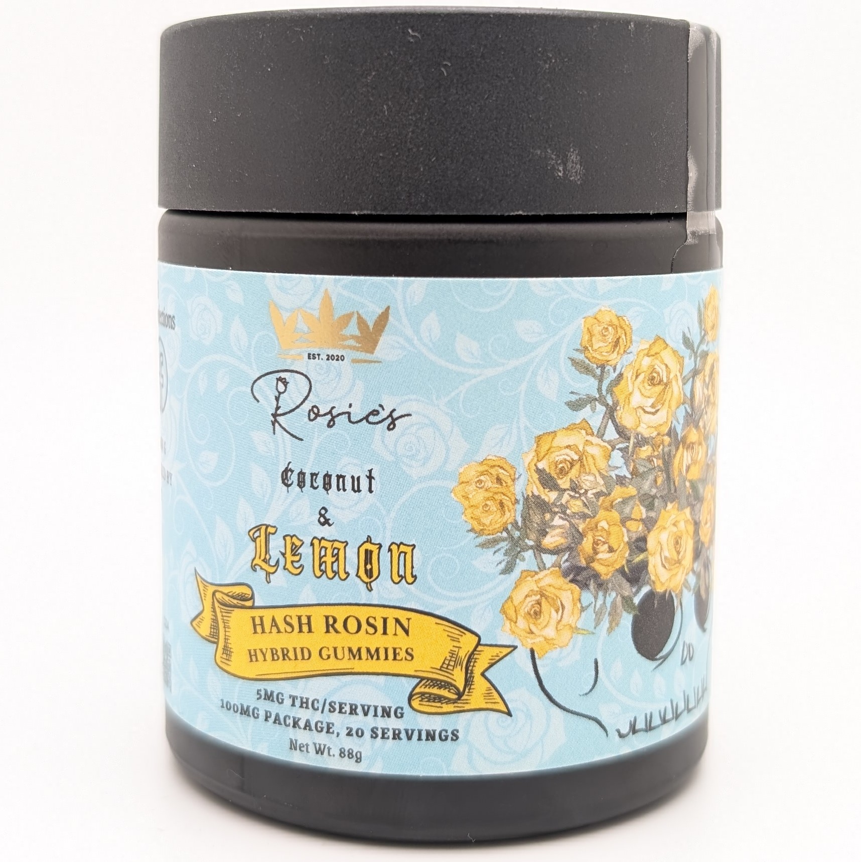 Photograph of Product: Lemon Coconut Rosin Gummies 100mg