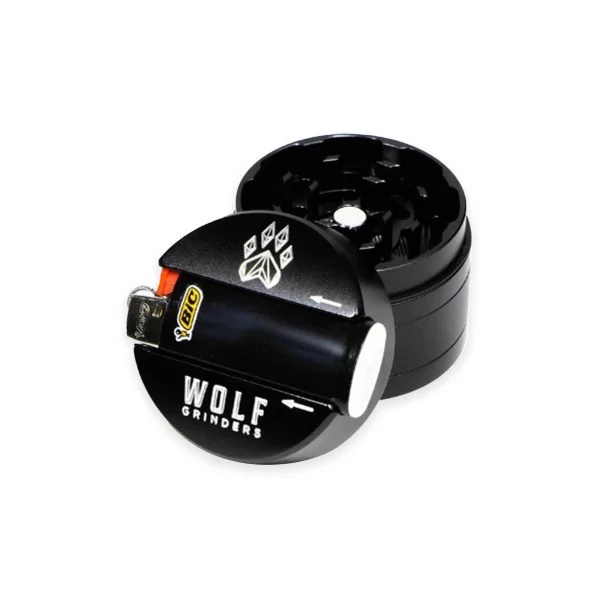 Photograph of product: Wolf Grinders 4 Piece Maxi Black