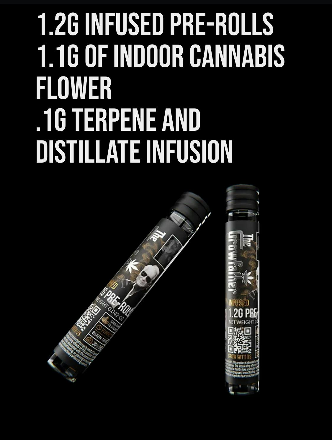 Photograph of product: PINEAPPLE EXPRESS 1.2G MOONROCK INFUSED PREROLL