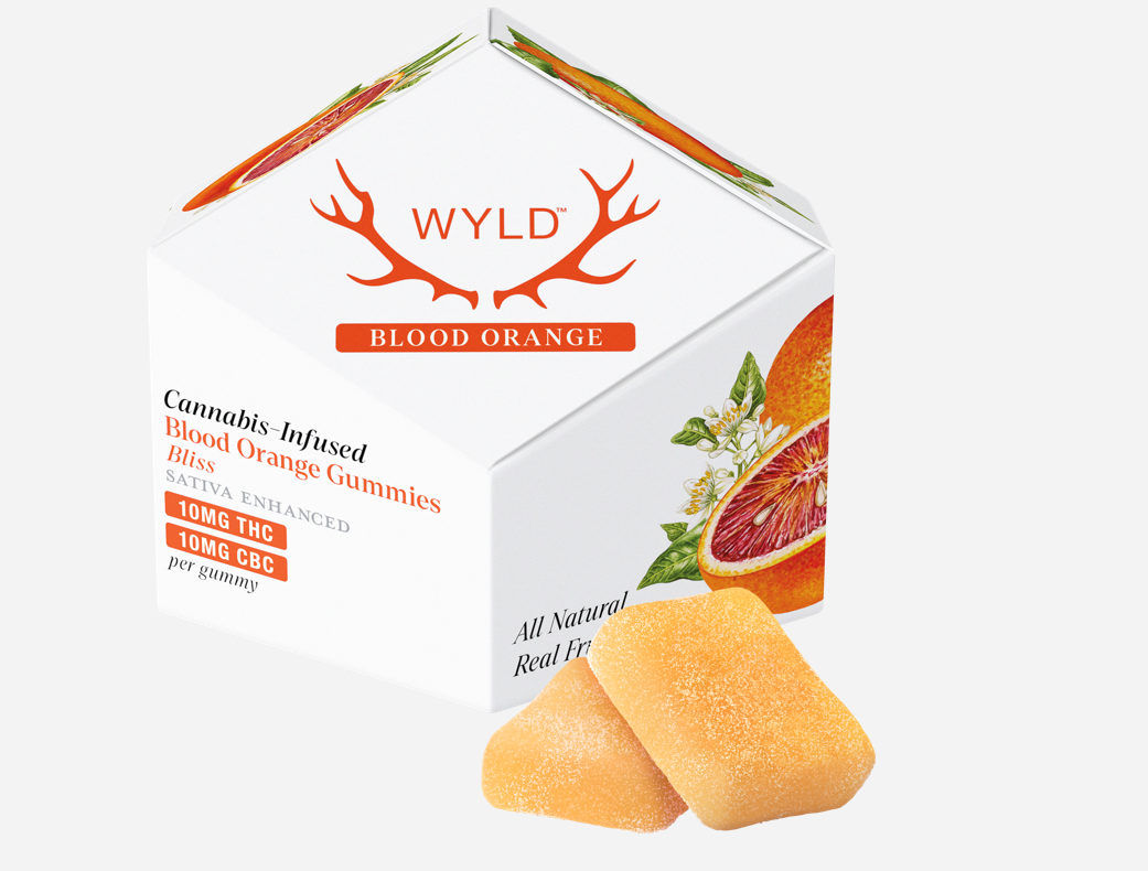 Photograph of product: Blood Orange Gummies 100mg (10mg ea | 10-Pack)