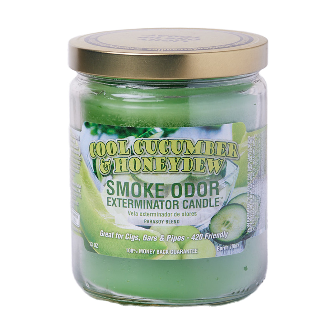 Photograph of product: Cucumber Honeydew Smoke Odor Exterminator Candle