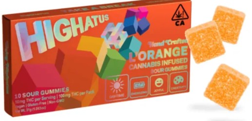 Photograph of product: L'Orange [S] - 100MG Sour Gummies 10PK
