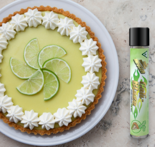 Photograph of product: Cali-Blaze - Liquid Diamond Pre-roll 1.2g - Key Lime Pie - Oui'd