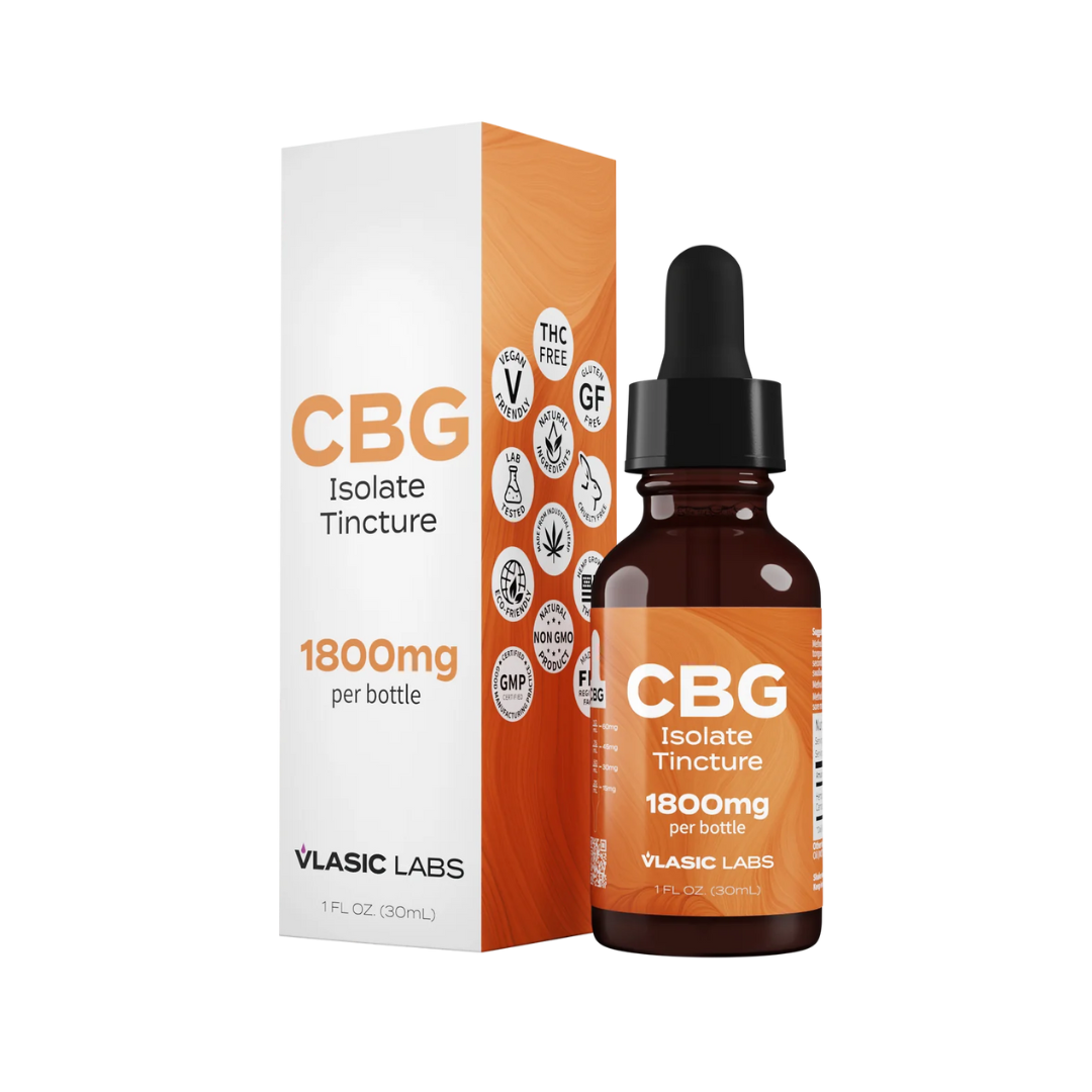 Photograph of product: Vlasic | Isolate Tincture | CBG | 1800mg