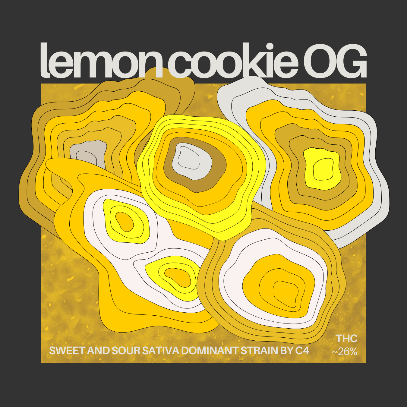 Photograph of product: C4 - PREPACK - 3.5G - LEMON COOKIE OG - Oui'd
