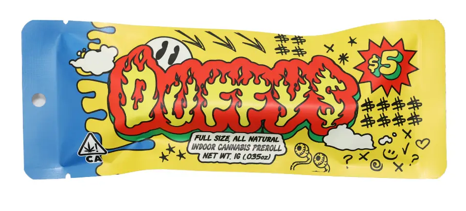 Photograph of product: Duffys Grease Fire Oui'd Pre Roll, 1g