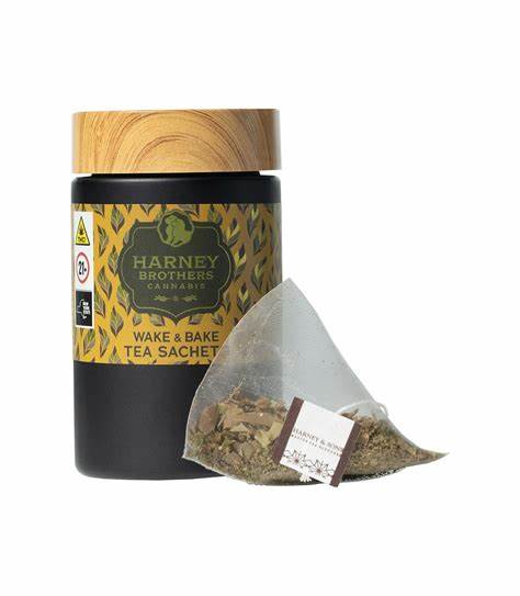 Photograph of product: Harney Brothers | Tea Sachets 5 Pack | Wake & Bake | 50mg