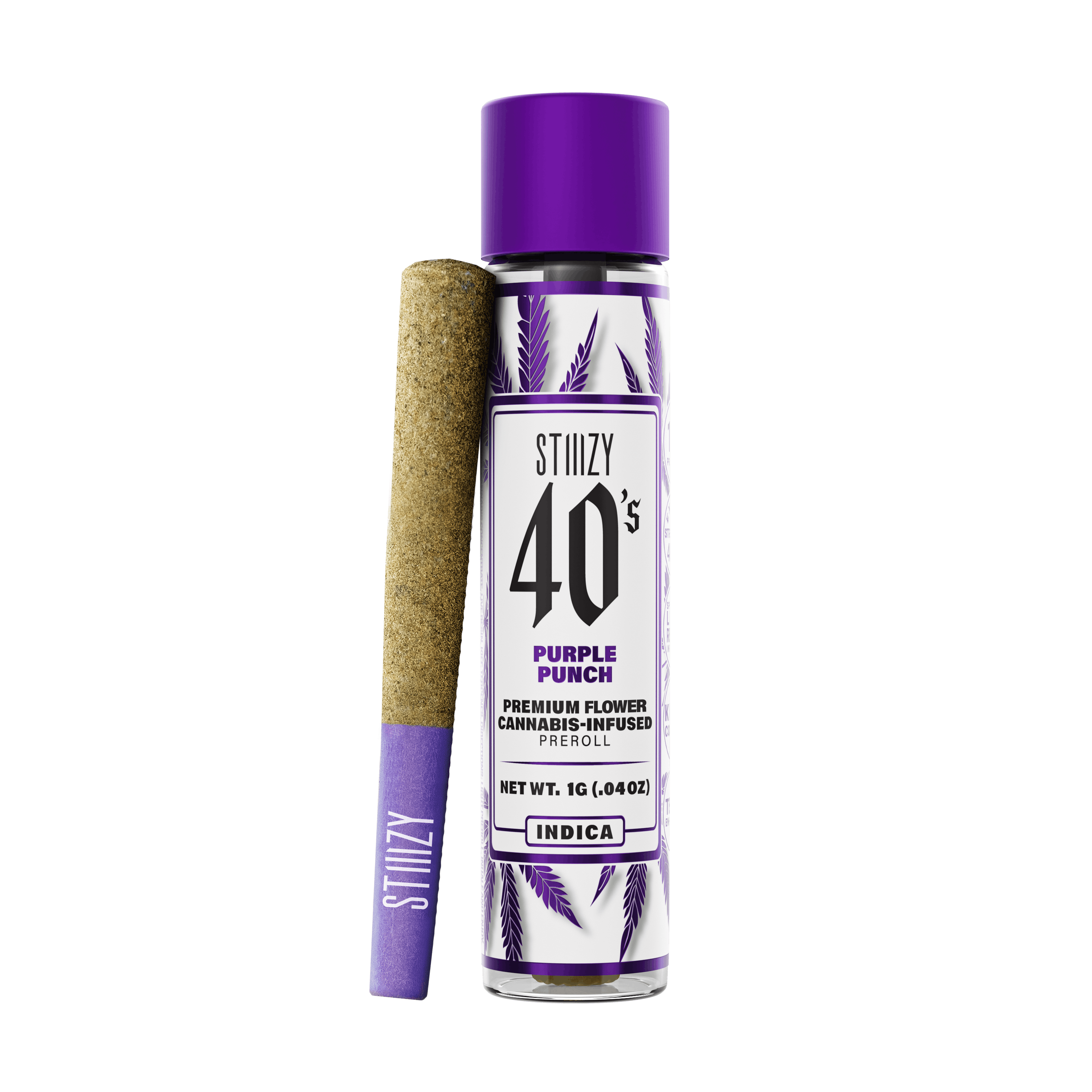 Photograph of product: Stiiizy | Purple Punch (I) | Infused Pre-Roll | 1g