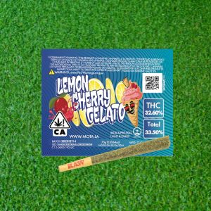Photograph of product: Mota .75g Pre-Roll Lemon Cherry Gelato