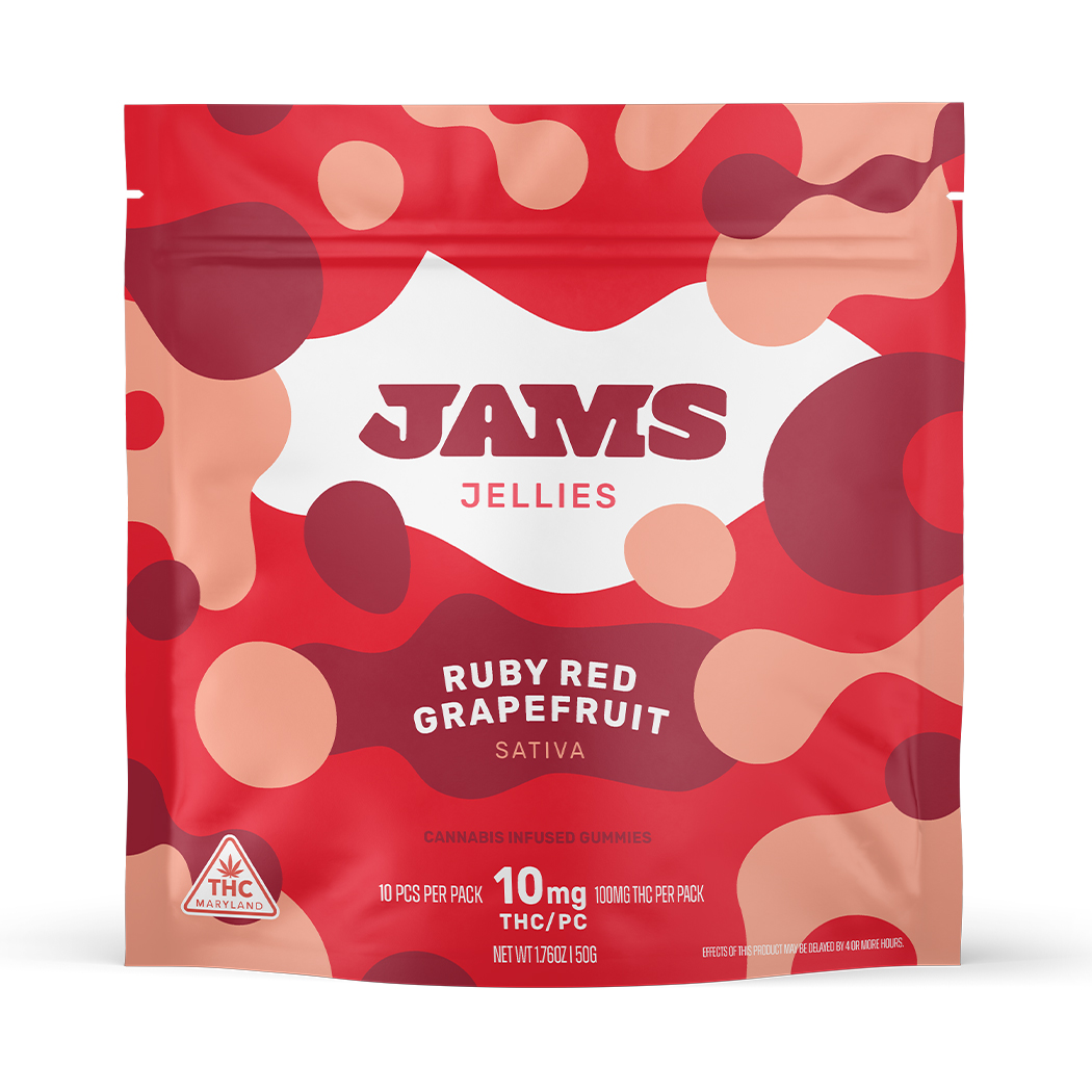 Photograph of product: Ruby Red Grapefruit Jams [10pk] (100mg TH-oui)
