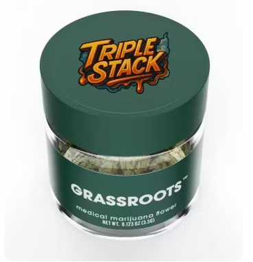 Photograph of product: F78A | Grassroots | Triple Stack | Flower - 3.5g