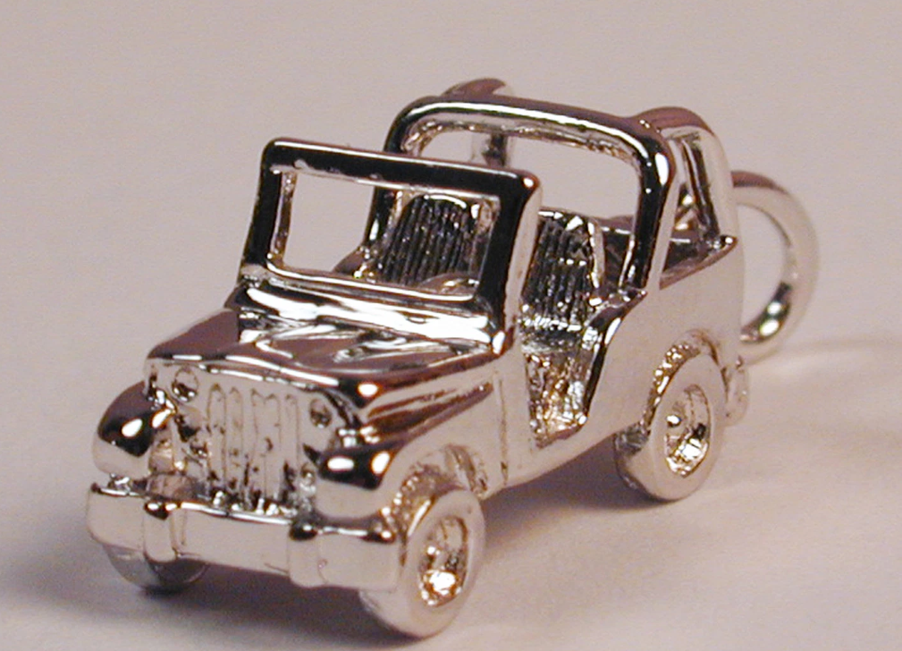 Photograph of product: Jeep Wrangler Charm | Sterling Silver