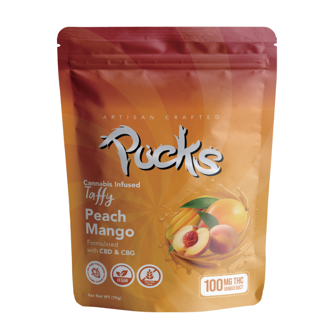 Photograph of product: Peach Mango Taffy