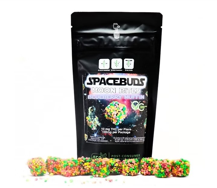 Photograph of product: Space Buds: Blueberry Muffin | Moon Bites | 10pk | 10mg