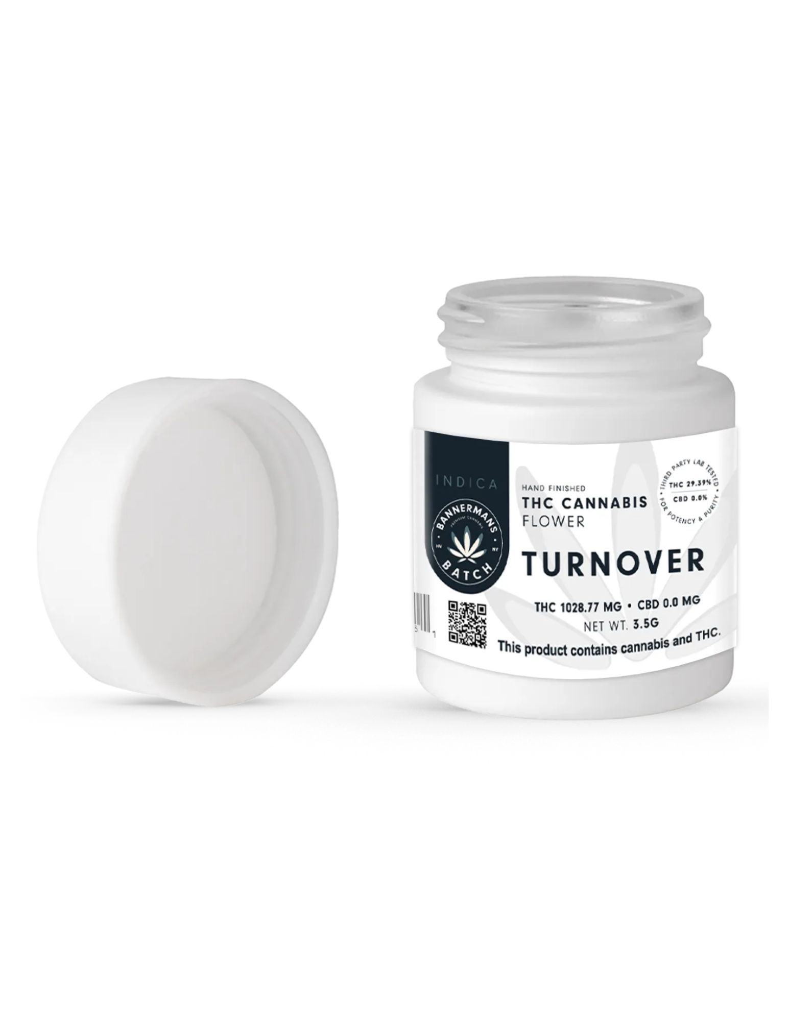 Photograph of product: Bannerman's Batch | 3.5g | Flower Jar | Turnover
