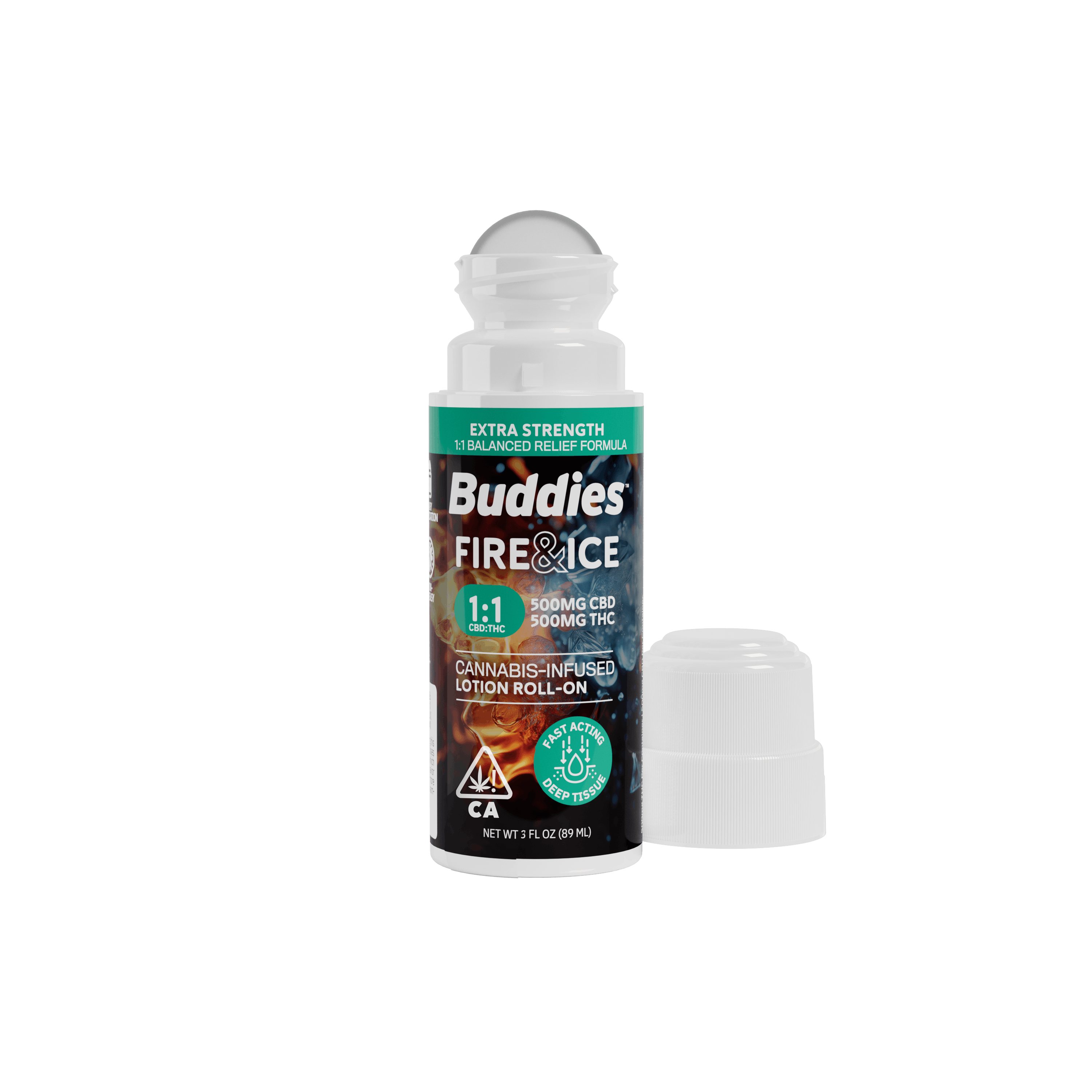 Photograph of product: FIRE AND ICE 1:1 CBD:TH-oui ROLL ON - 500 MG