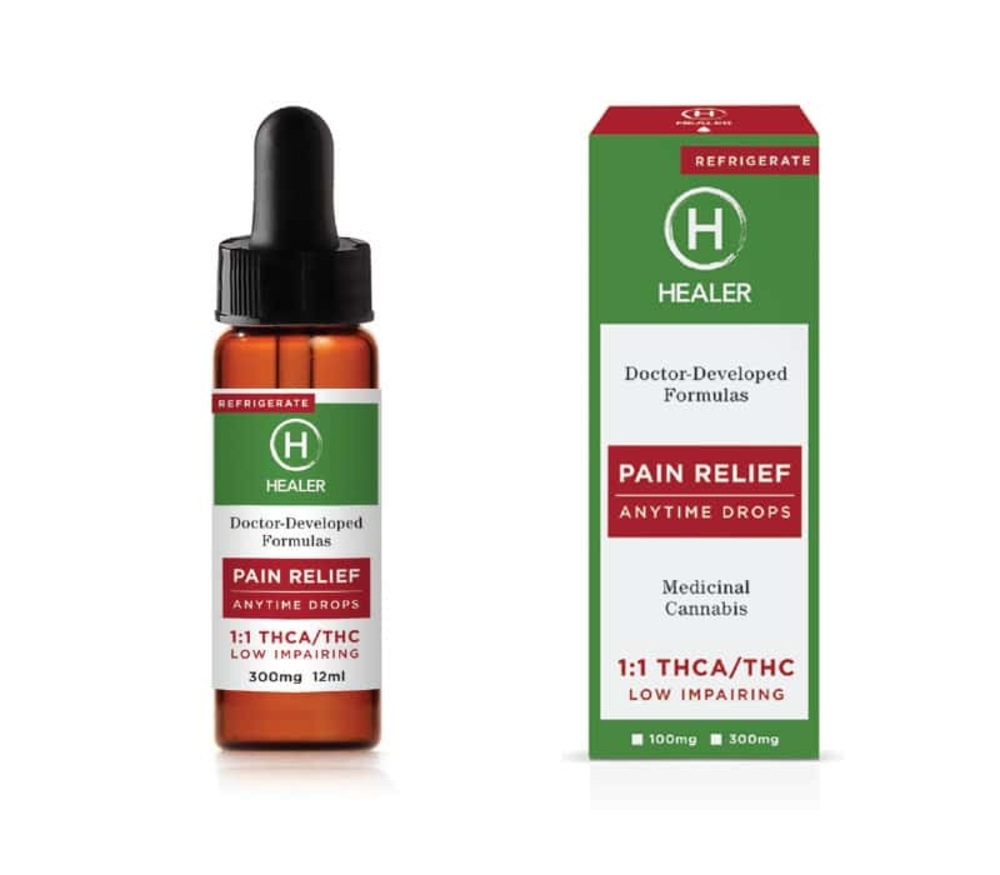 Photograph of product: Healer Pain Relief 1:1 TH-ouia:TH-oui Tincture | 100mg