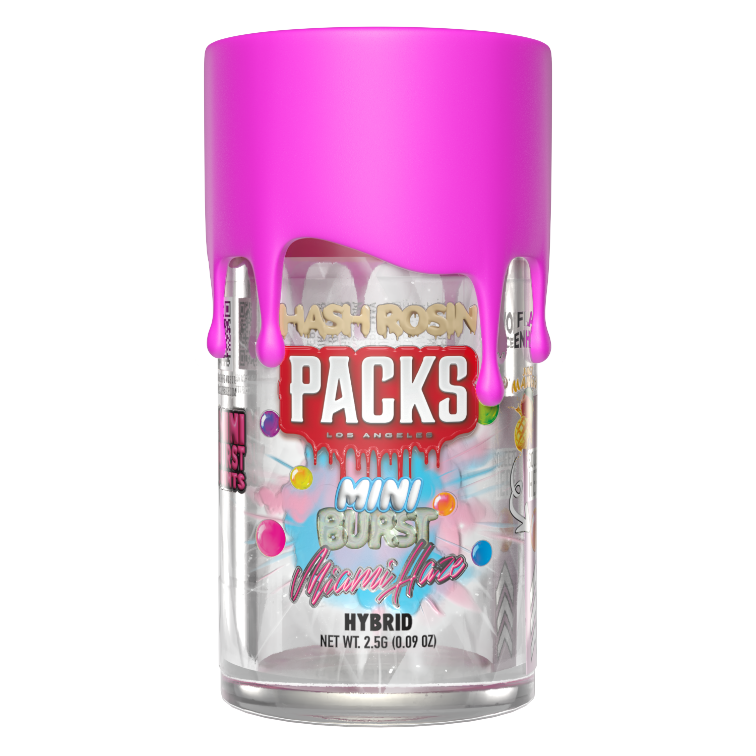 Photograph of product: MIAMI HAZE | Packs Mini Bursts - 5 Pack au chocolat Infused Mini Joints | 2.5G