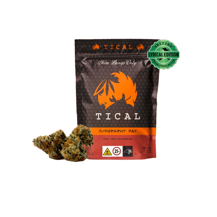 Photograph of product: Tical - Judgement Day - Flower - - Hybrid - 3.5g