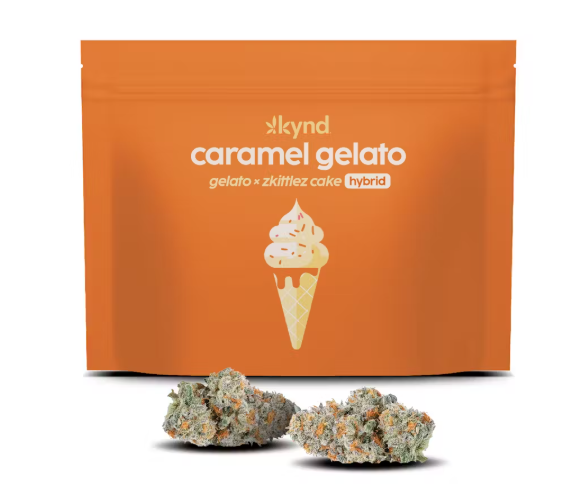 Photograph of product: Kynd Caramel Gelato (H) Flower 14g