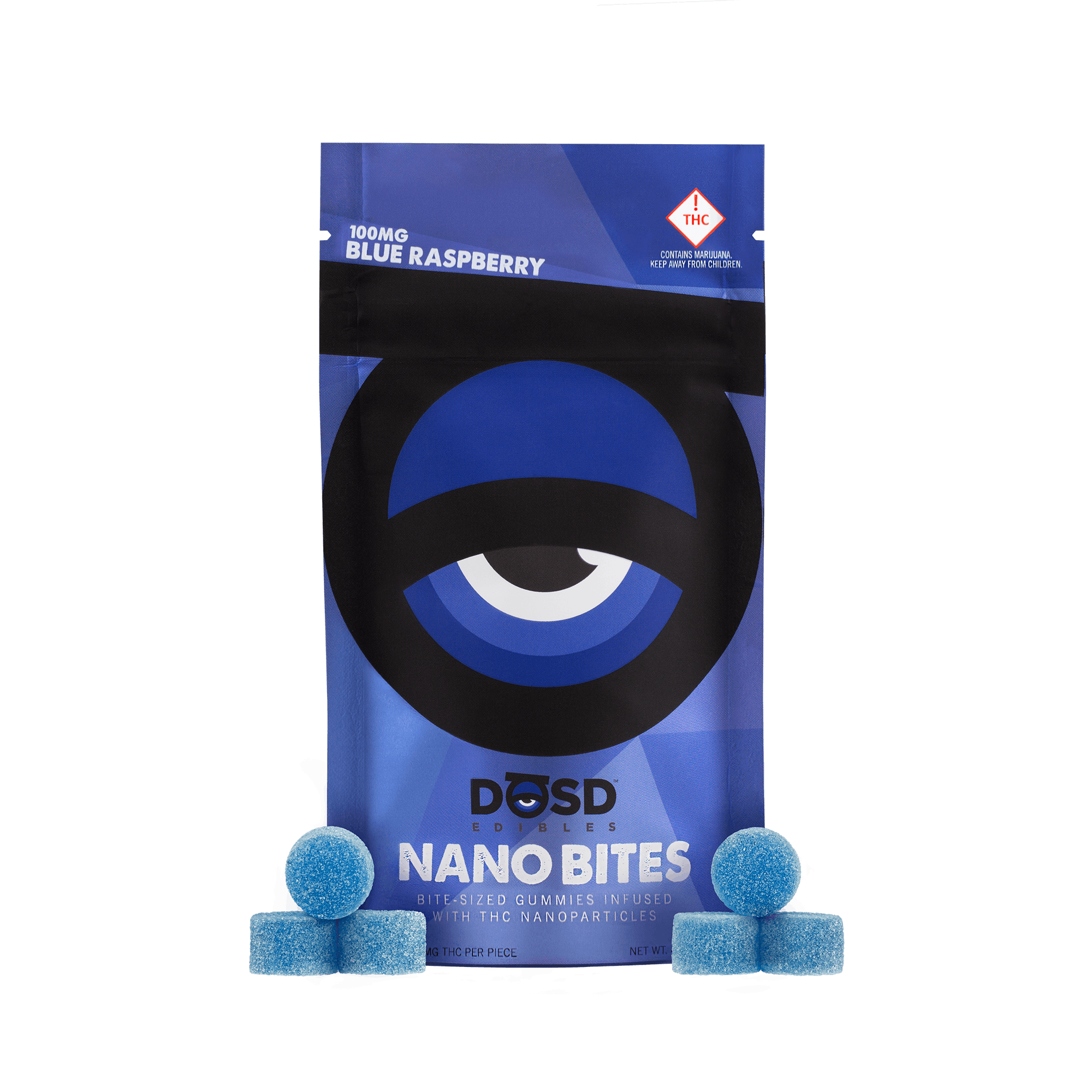 Photograph of product: Dosd Gummies - Blue Raspberry