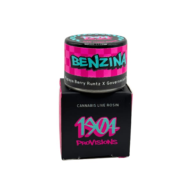 Photograph of product: 1904 Provisions | 1g - Benzina - Live Rosin Concentrate - Hybrid - 