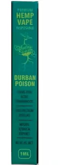 Photograph of product: Earthbound: Durban Poison 600mg CBD Disposable