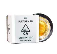 Photograph of product: WCC 1g Live Resin Sauce - Platinum OG