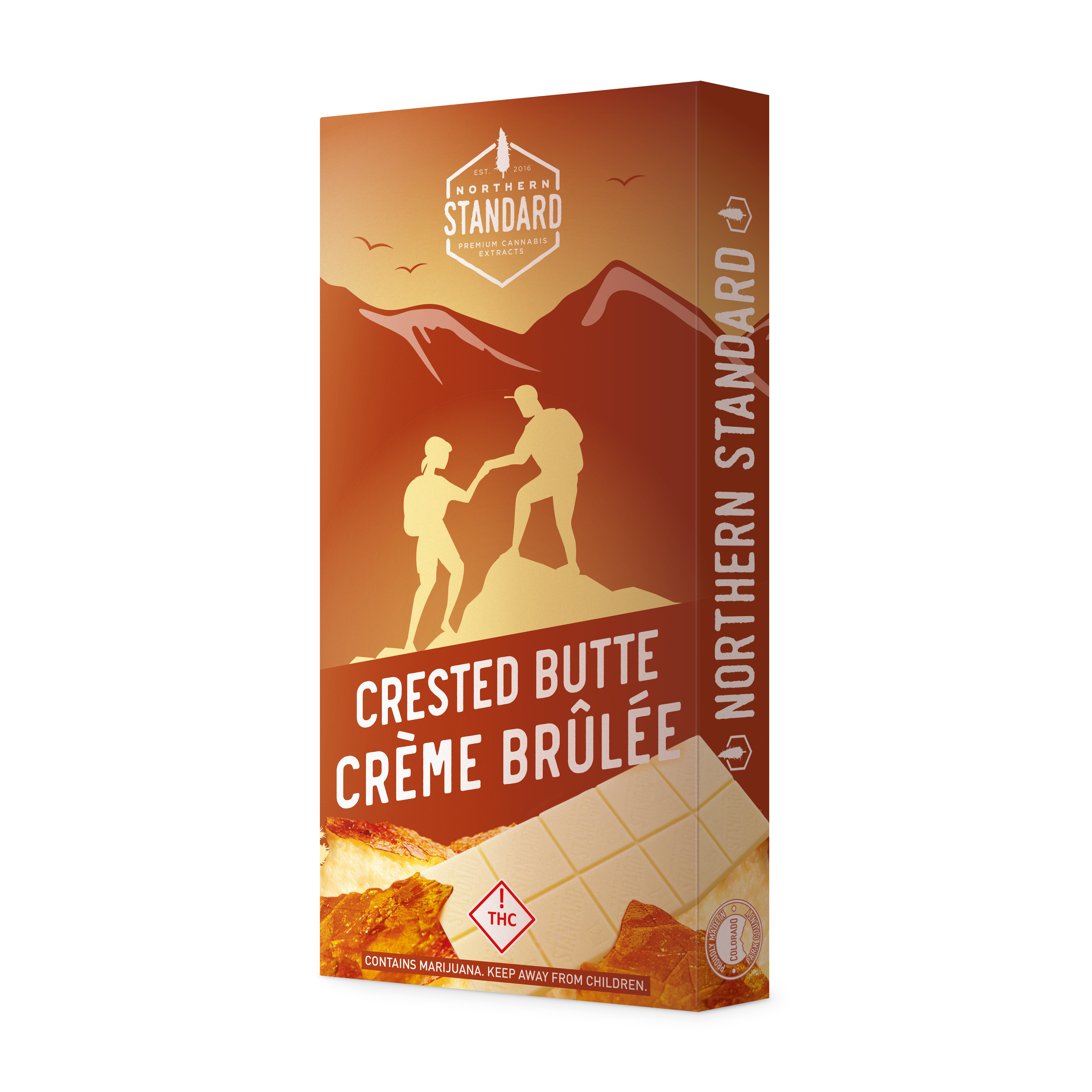 Photograph of product: Northern Standard Chocolate Bar | 1,000mg TH-oui | Crested Butte Creme Brulee