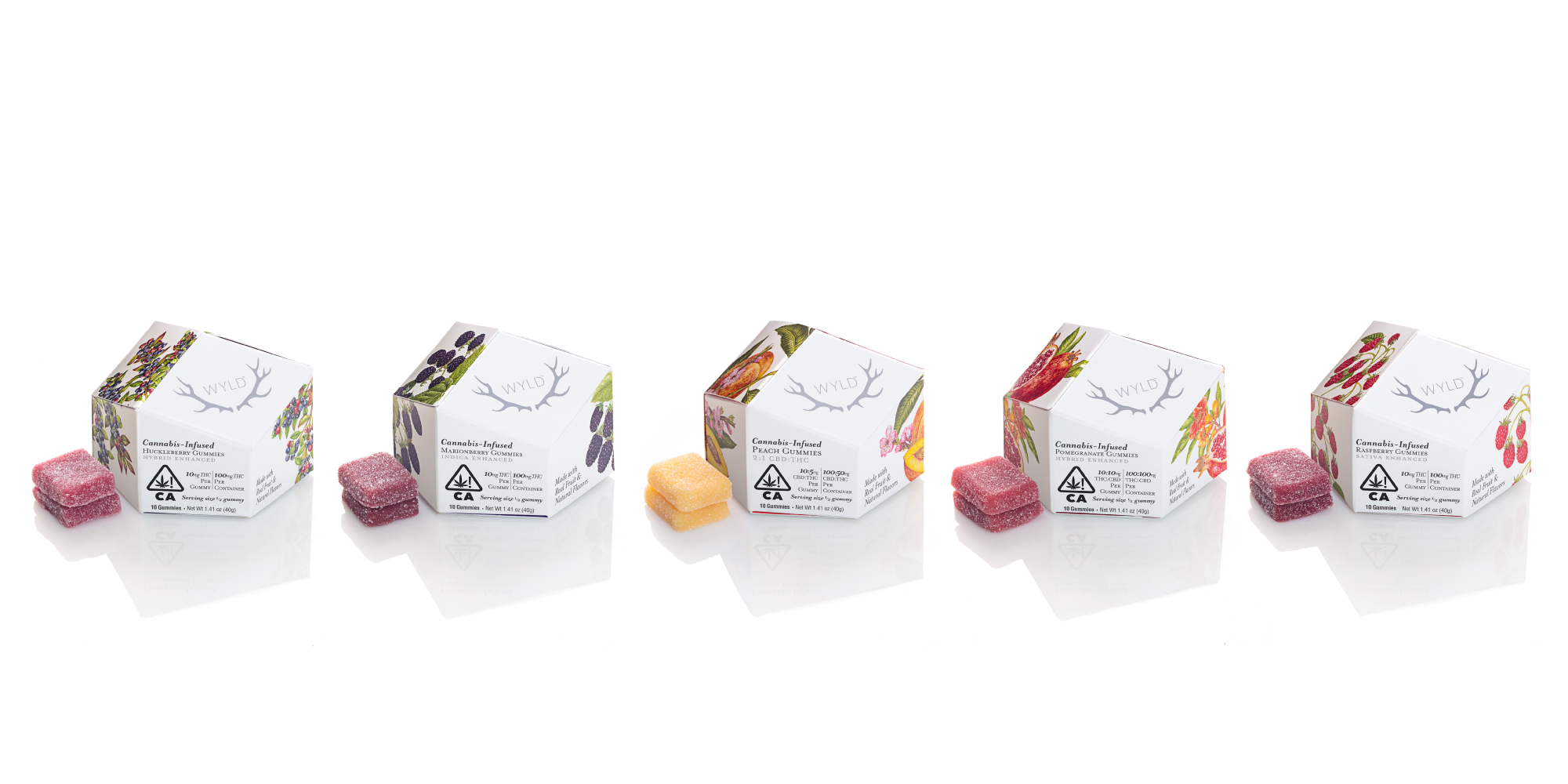 Photograph of product: PEACH 2:1 CBD:TH-oui 10PK GUMMIES