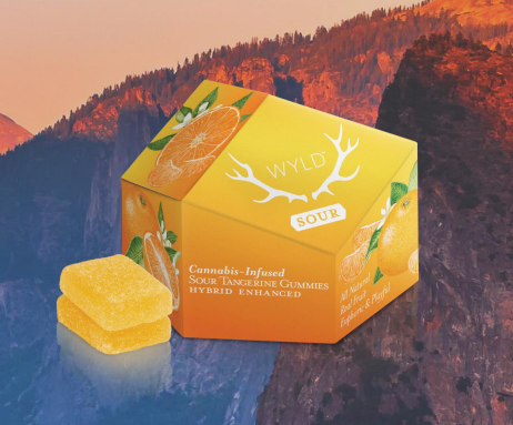 Photograph of product: Sour Tangerine | 100MG | Hybrid Enhanced Gummies