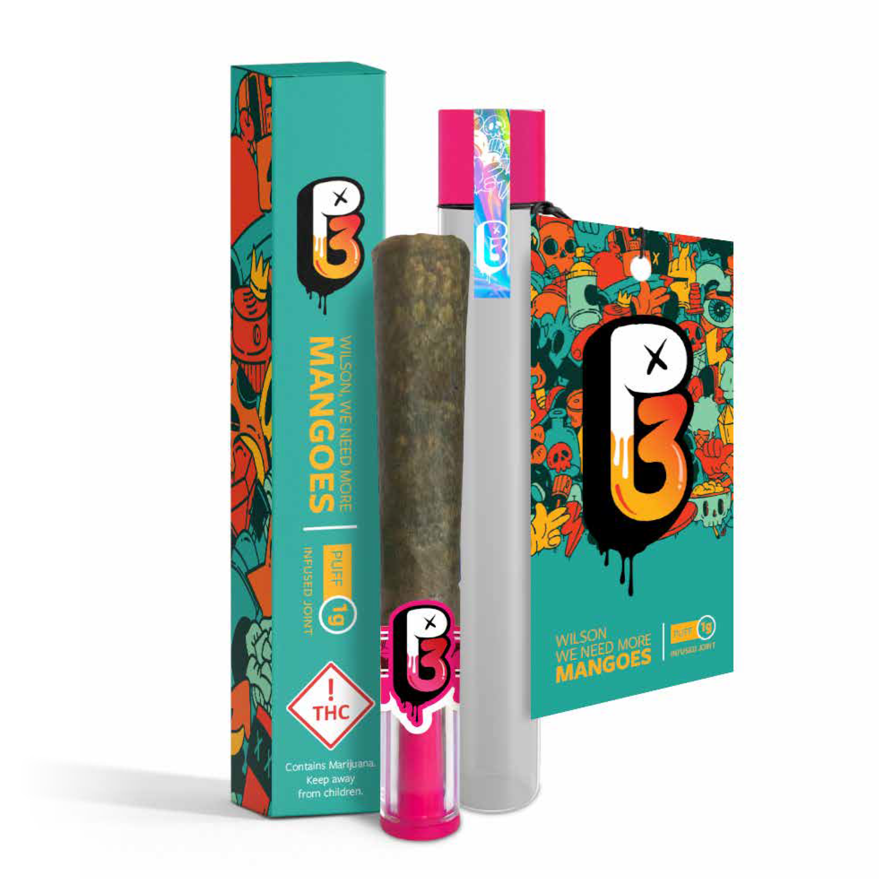 Photograph of product: Wilson's Mangoes (H) 1G Infused Preroll