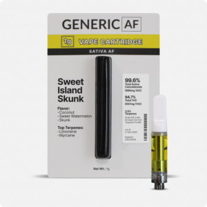 Photograph of Product: Generic AF - Sweet Island Skunk - Vape Cartridge