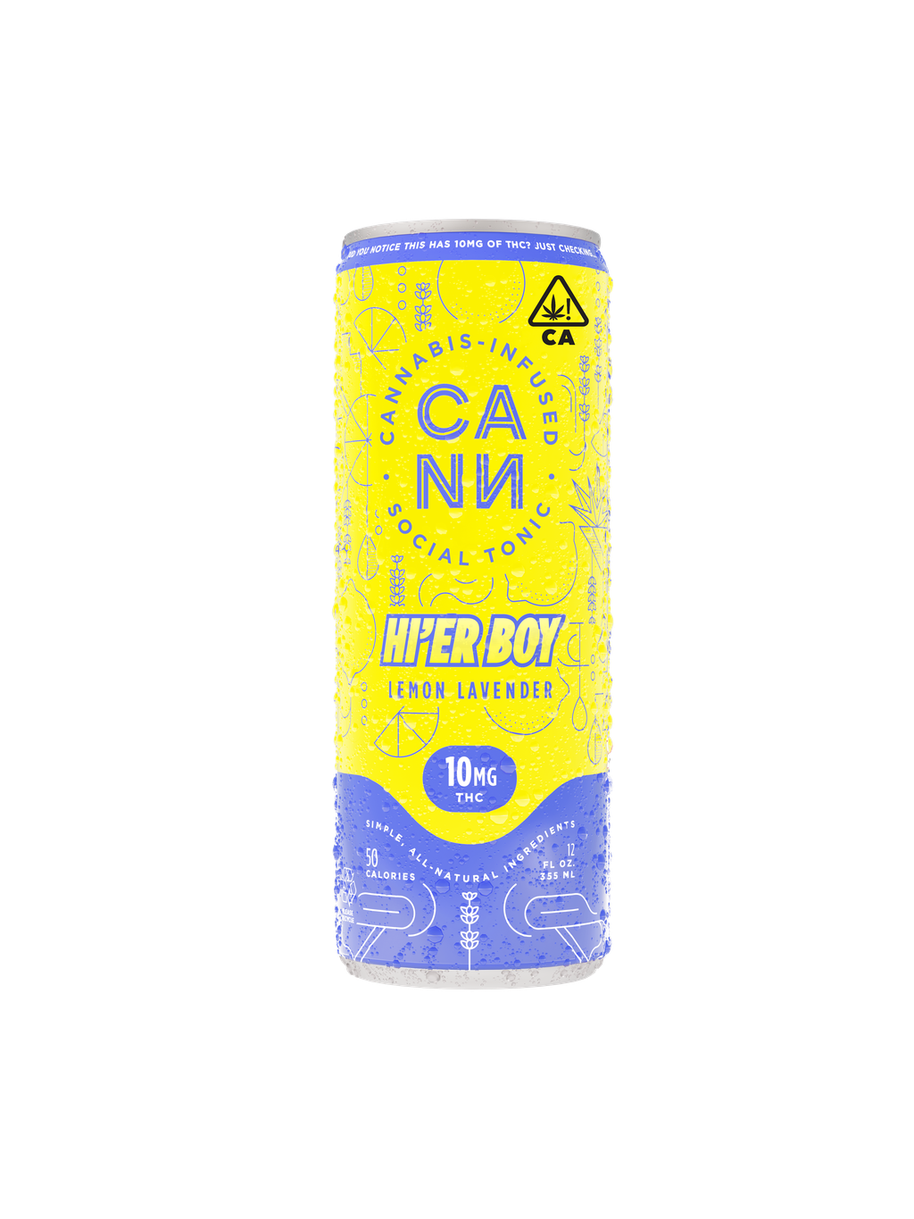 Photograph of product: Lemon Lavender Hi Boy 4-Pack - ["355mg"]