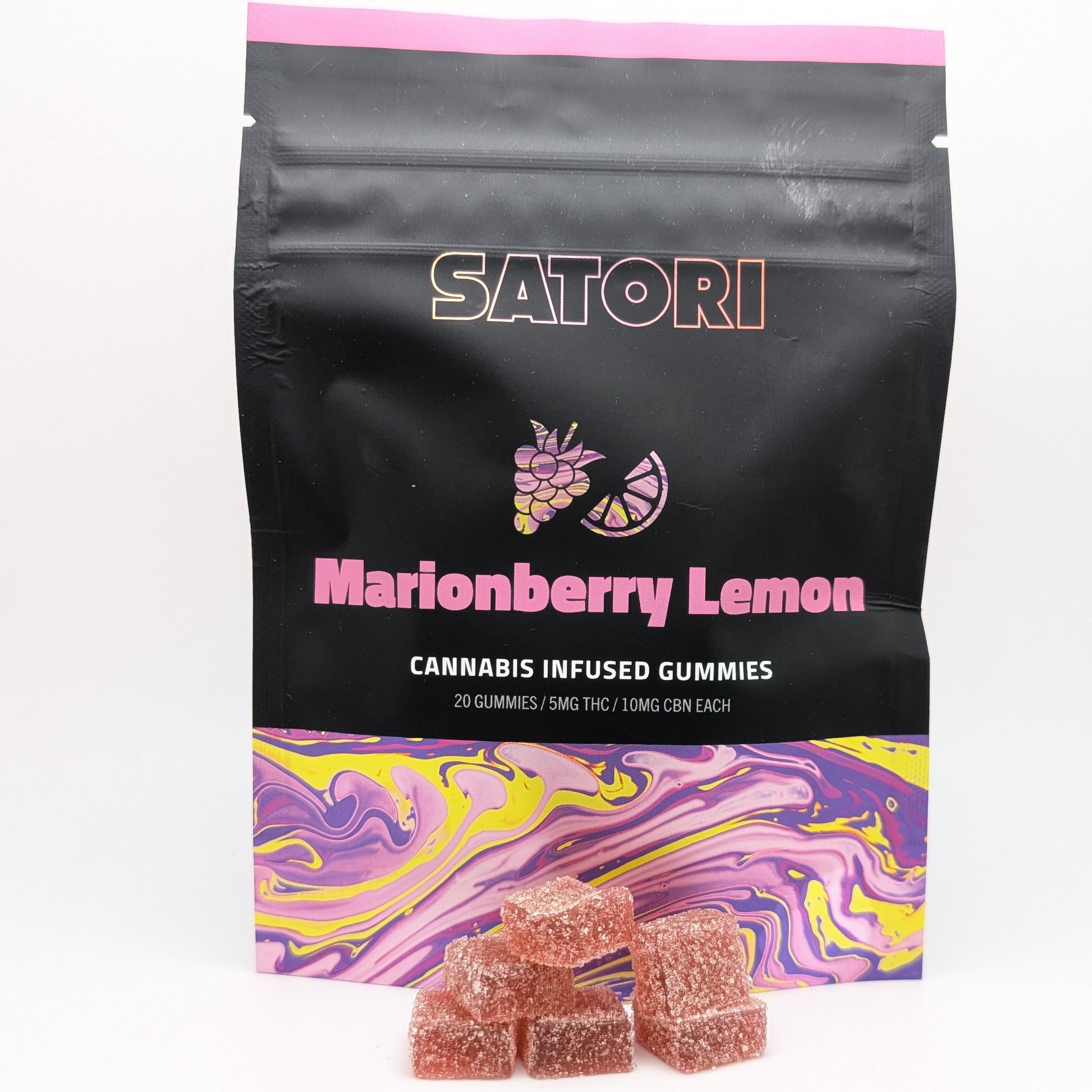 Photograph of product: Marionberry Lemon 1:2 CBN Gummies