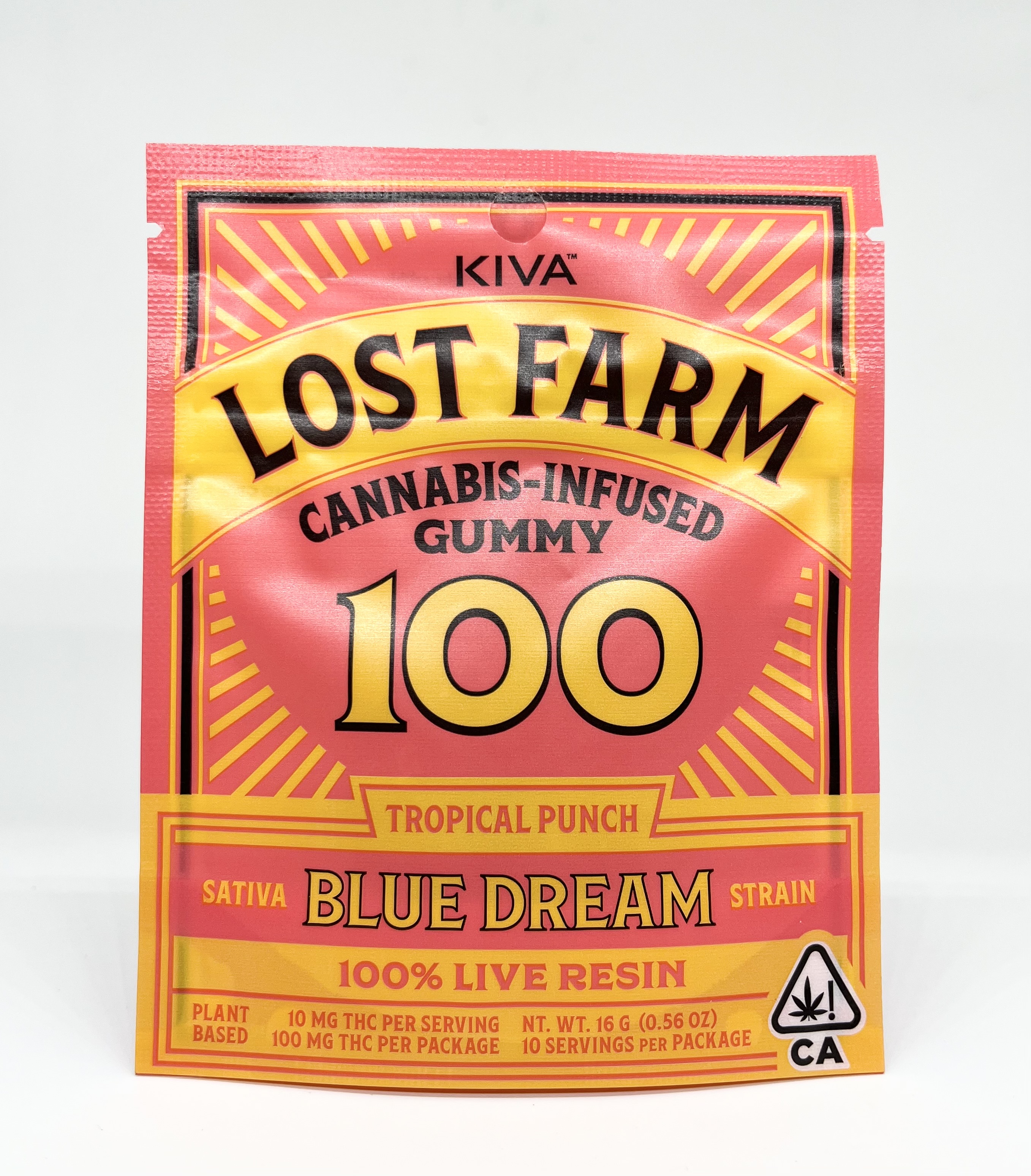 Photograph of product: TROPICAL PUNCH [BLUE DREAM LIVE RESIN] [VEGAN] 100MG