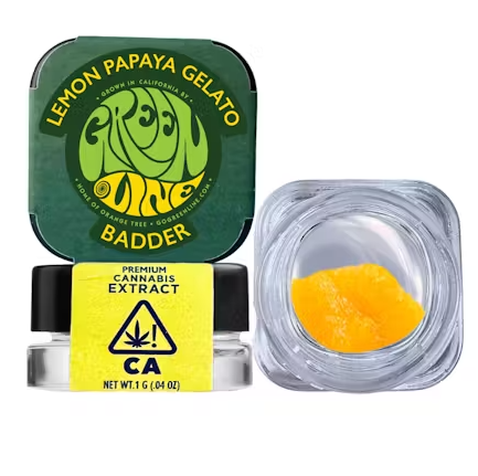 Photograph of product: GREENLINE LEMON PAPAYA GELATO 1G BADDER