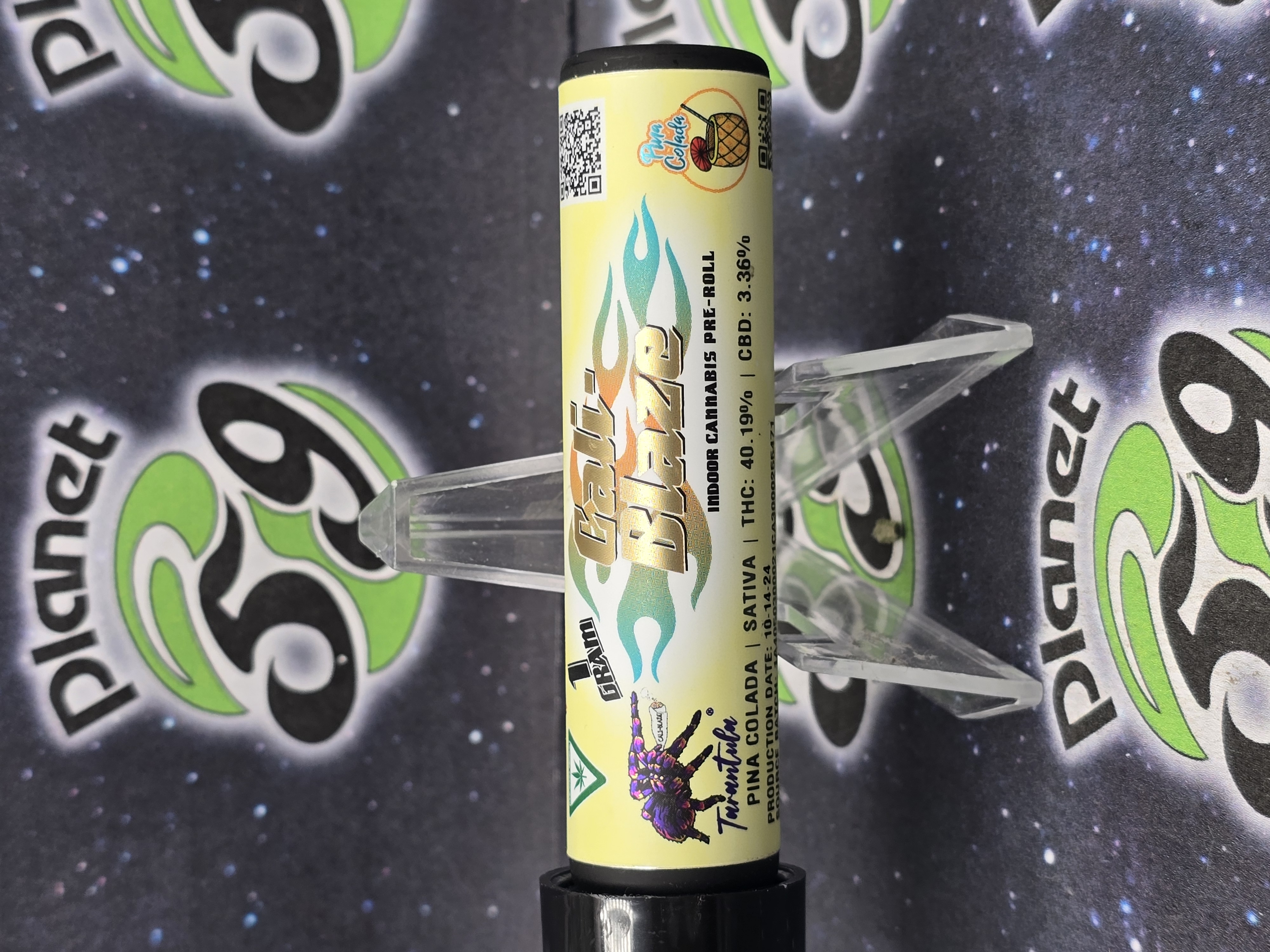 Photograph of product: Cali Blaze | Pina Colada | 1g Infused Preroll Tarantula